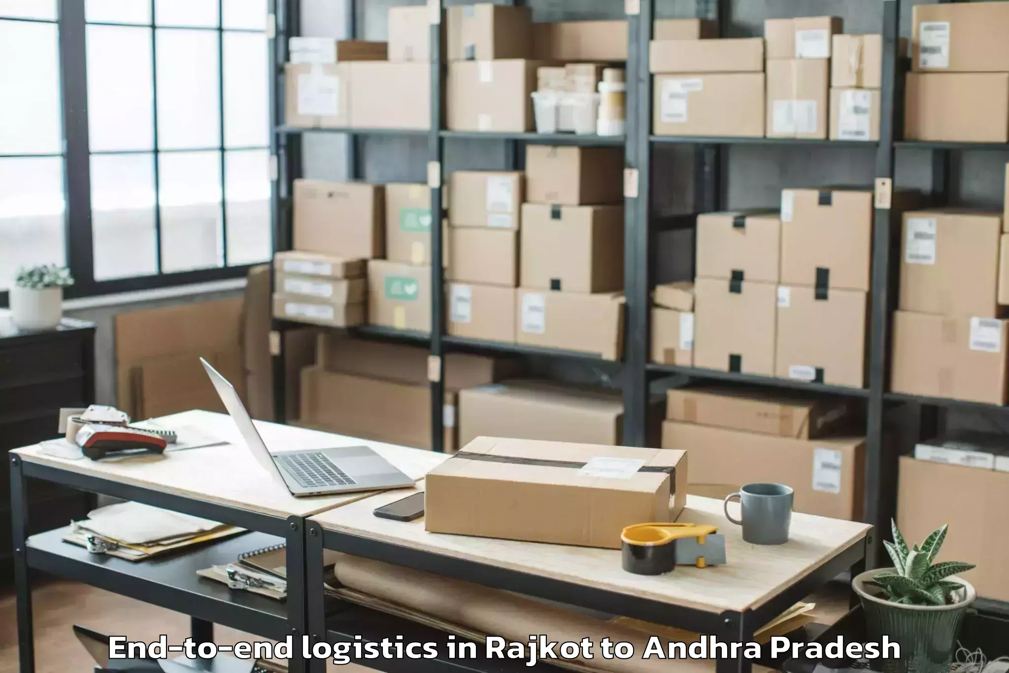 Leading Rajkot to Cherukupalle Arumbaka End To End Logistics Provider